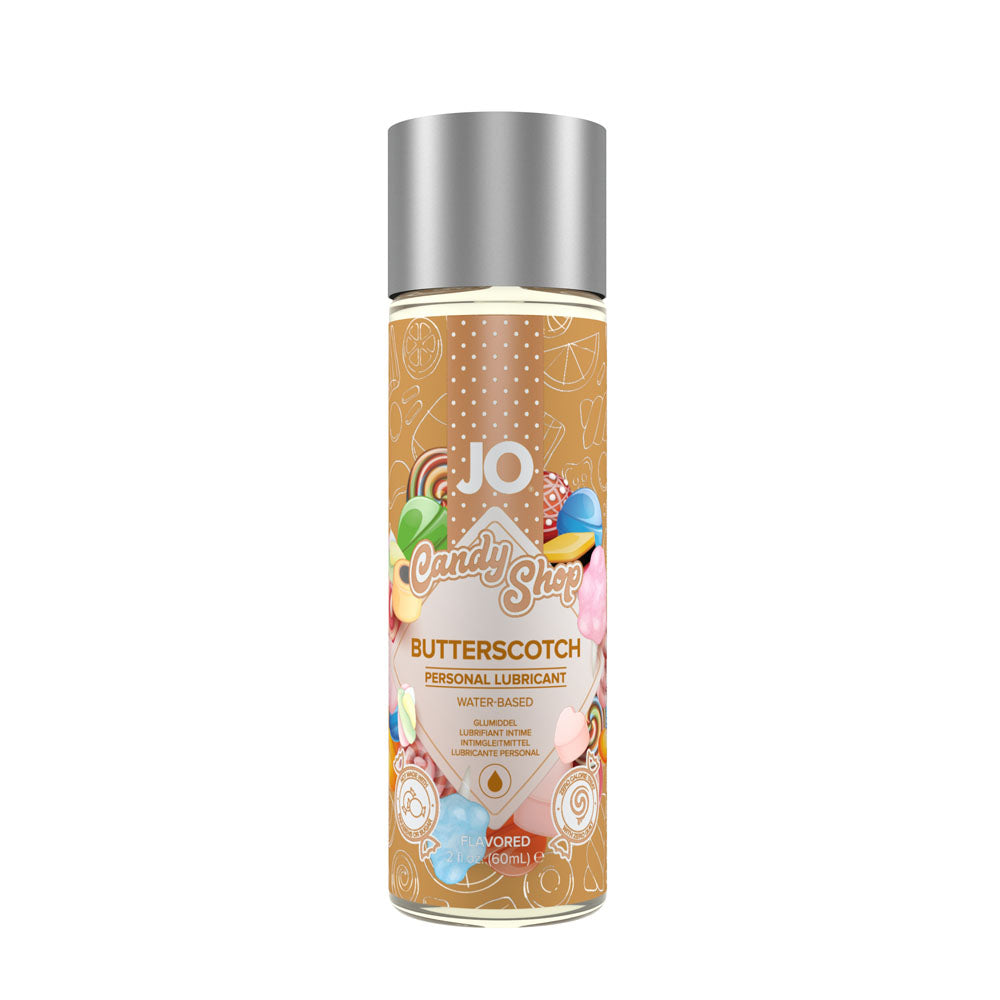 JO Candy Shop Butterscotch Lube - 60 mL - Butterscotch Flavoured Water Based Lubricant - 60 ml Bottle