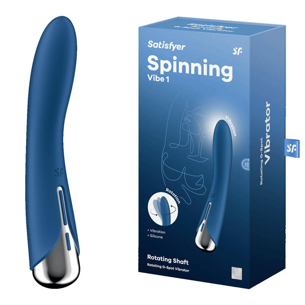 Satisfyer Spinning Vibe 1 - - 17.8 cm USB Rechargeable Rotating Vibrator