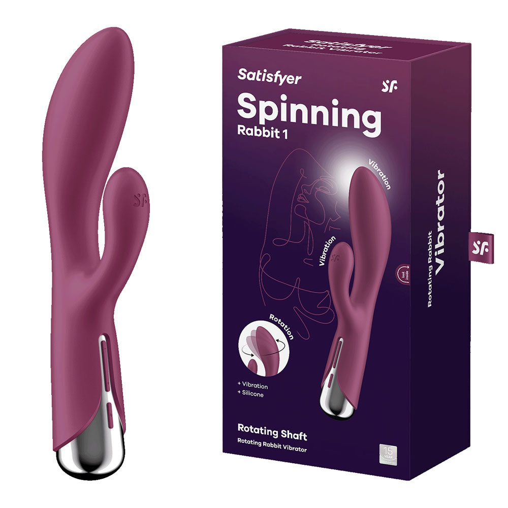 Satisfyer Spinning Rabbit 1 - - 20 cm USB Rechargeable Rotating Rabbit Vibrator