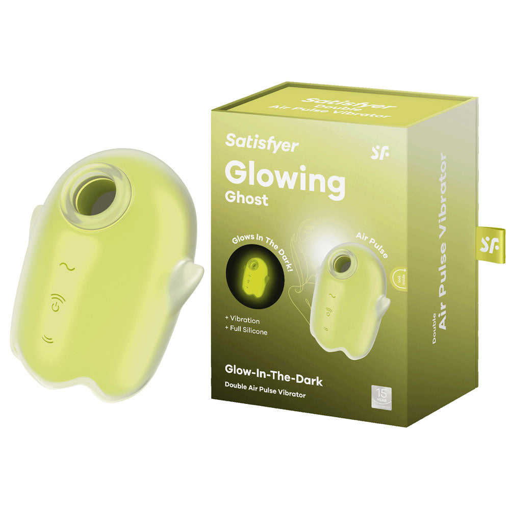 Satisfyer Glowing Ghost - - Glow in Dark USB Rechargeable Air Pulse Stimulator