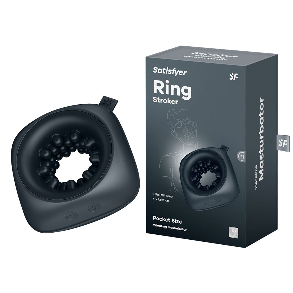 Satisfyer Ring Stroker - USB Rechargeable Vibrating Masturbator