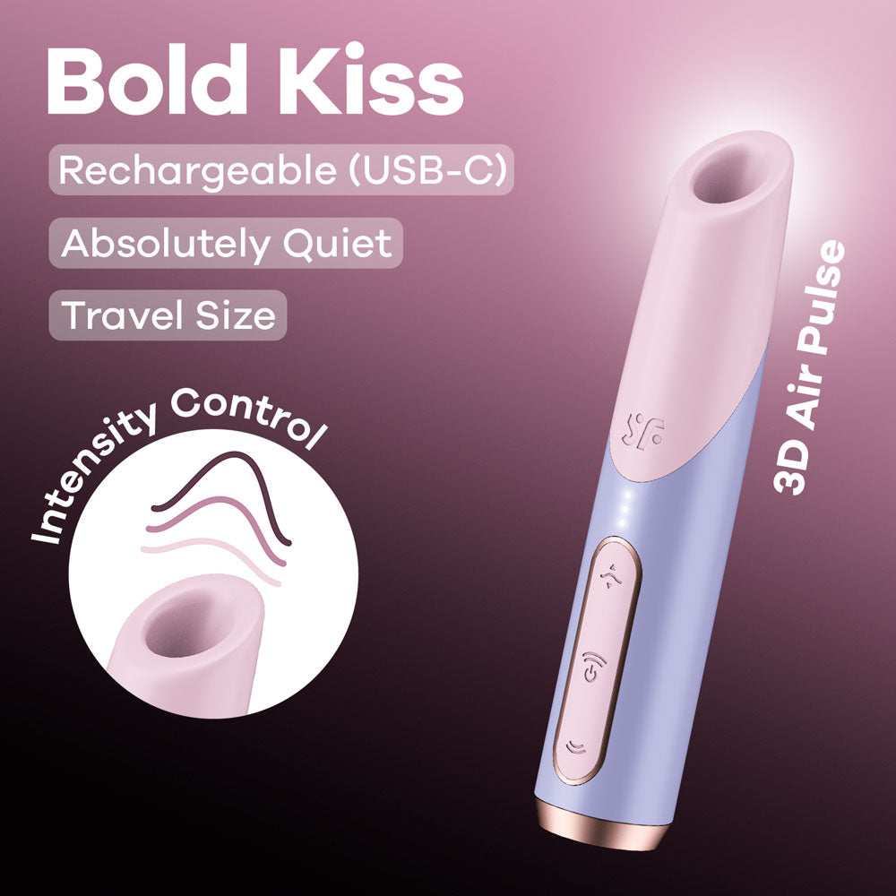 Satisfyer Bold Kiss -  USB Rechargeable Air Pulse Stimulator