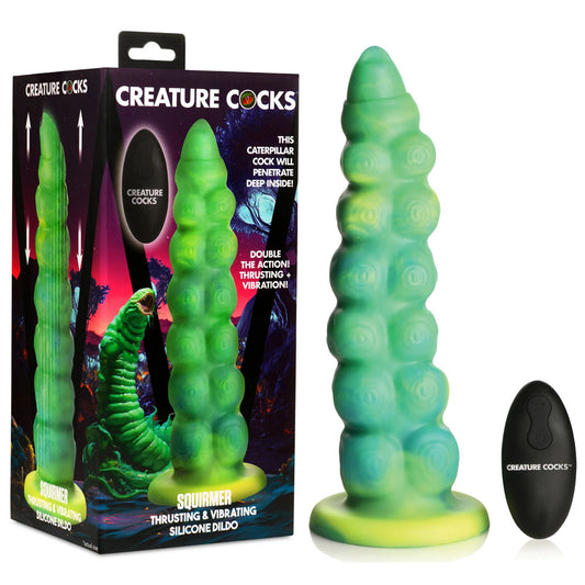 Creature Cocks Squirmer -  22.3 cm USB Rechargeable Thrusting Fantasy Dildo