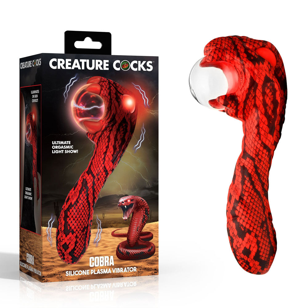 Creature Cocks Cobra - 18.5 cm USB Rechargeable Fantasy Vibrator with Plasma Ball