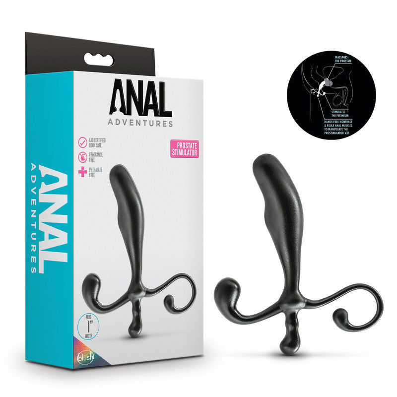 Anal Adventures Prostate Stimulator - 12.7 cm Prostate Massager