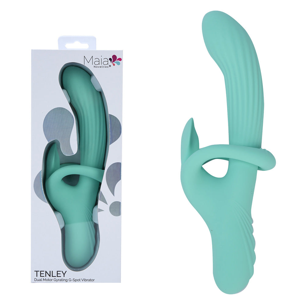 Maia TENLEY - Mint 24.1 cm USB Rechargeable Gyrating Rabbit Vibrator