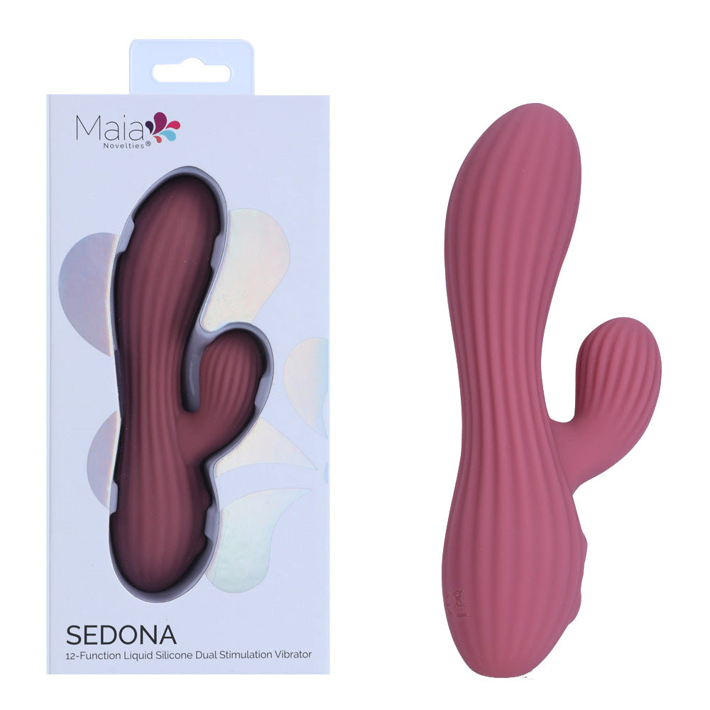 Maia SEDONA - 15.2 cm USB Rechargeable Dual Vibrator