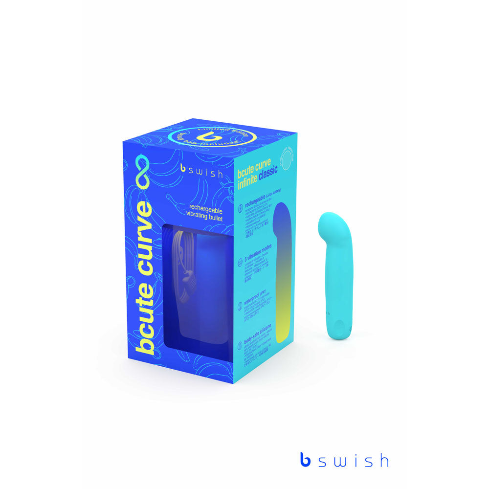 Bcute Curve Infinite Classic Limited Edition - Electric - Electric 10 cm USB Rechargeable Vibrator with Limited Edition Storage Case