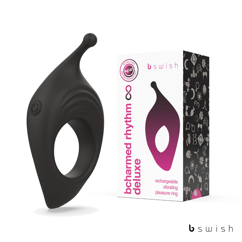 BCharmed Rhythm Infinite Deluxe - - USB Rechargeable Vibrating Cock Ring
