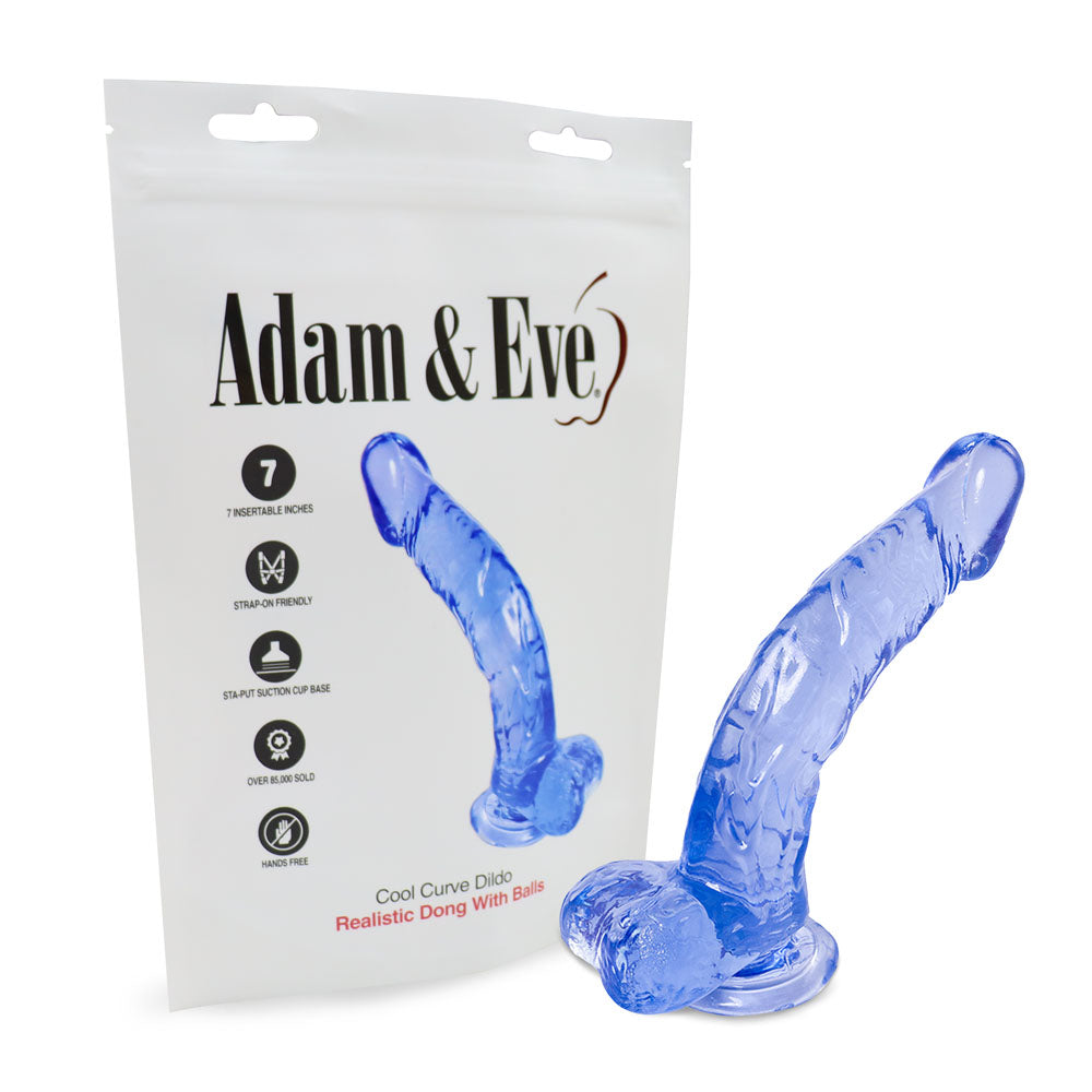 Adam & Eve Cool Curve Jelly Dong - 21.6 cm Dong