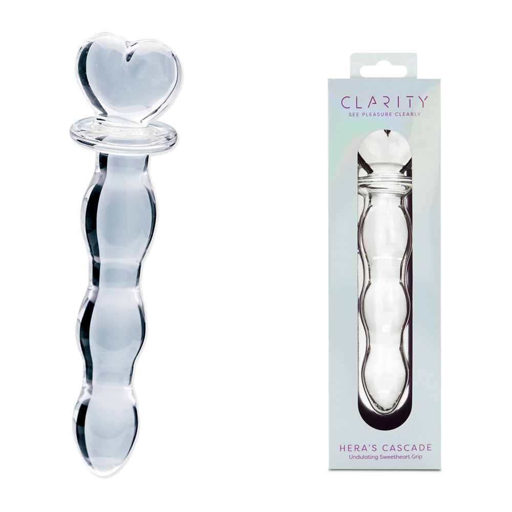 Clarity - Hera's Cascade - 15 cm Glass Dildo