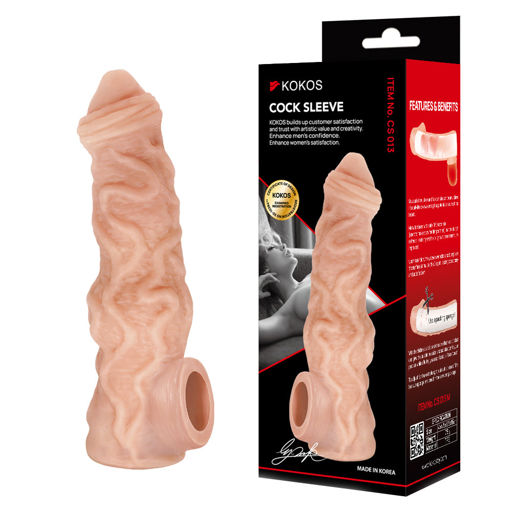 Kokos Cock Sleeve 013 - Penis Extension Sleeve - Large Size