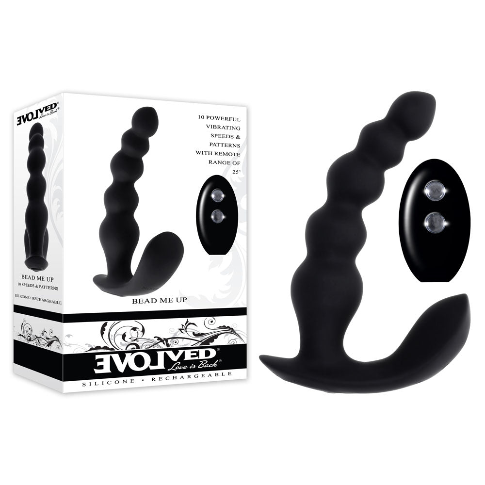 Evolved BEAD ME UP - 16.8 cm USB Rechargeable Vibrating Anal Beads with Wireless Remote