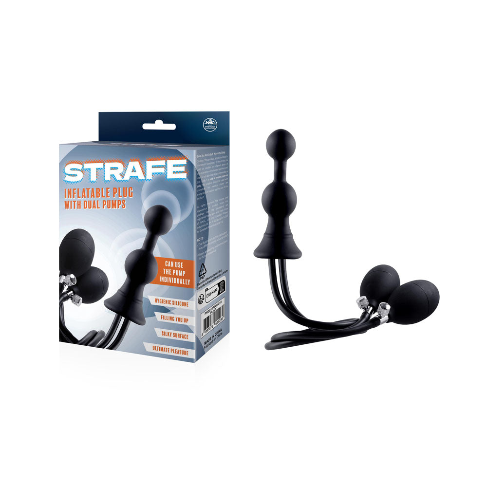 Strafe - Inflatable Butt Plug with Dual Hand Pumps