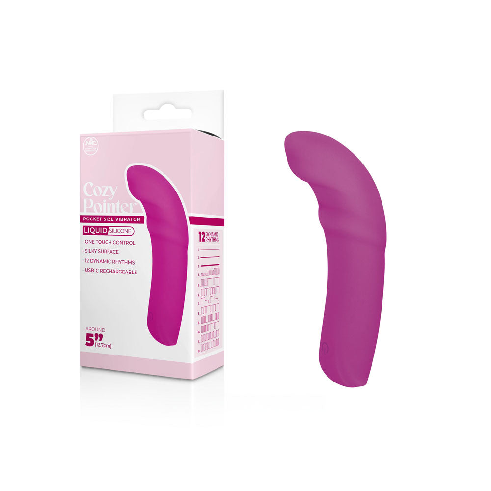 Cozy Pointer - - 12.7 cm USB Rechargeable Curved Mini Vibrator