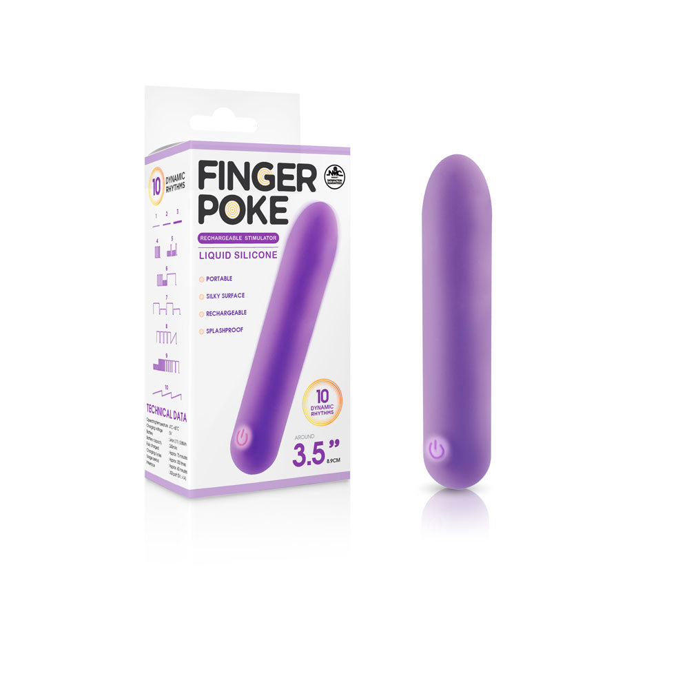 Finger Poke - - 8.9 cm USB Rechargeable Bullet