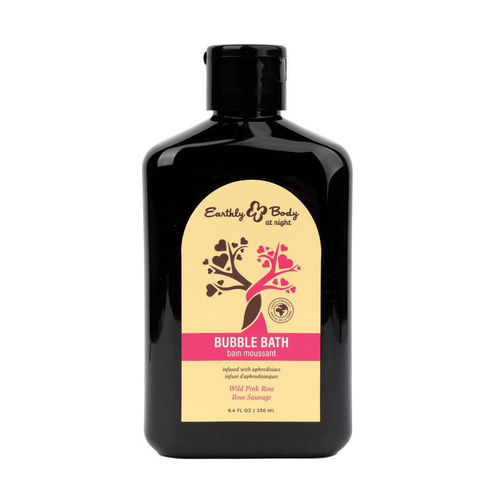 EB Hemp Seed Bubble Bath WILD PINK ROSE - 250 ml - Wild Pink Rose Scented Bubble Bath - 250 ml Bottle