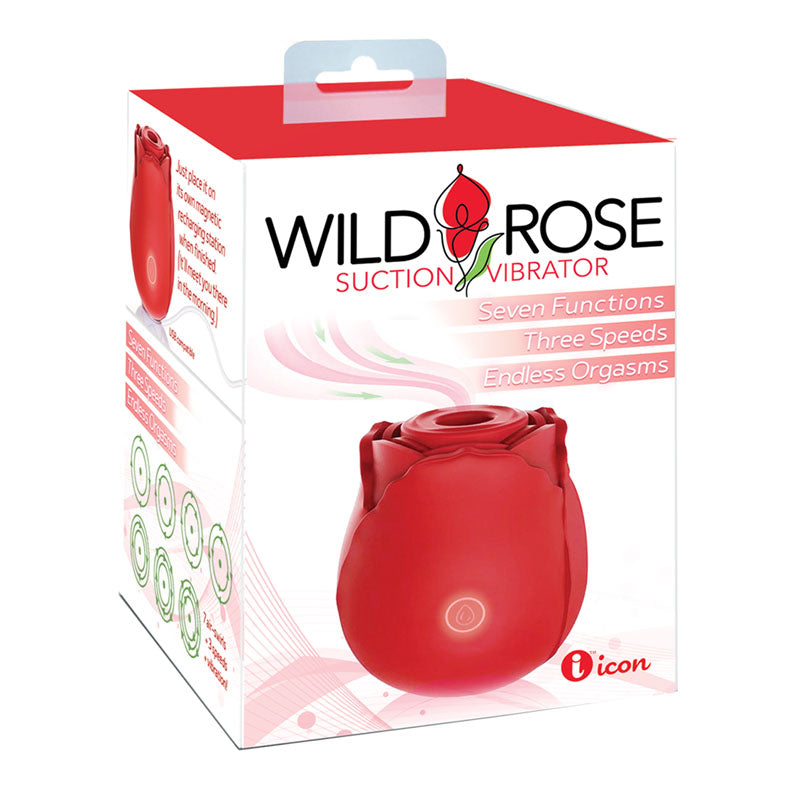 Wild Rose Suction Vibrator - USB Rechargeable Air Pulse Stimulator