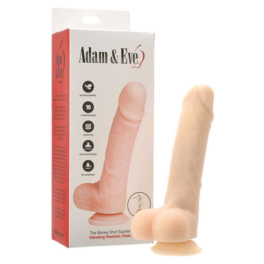 Adam & Eve THE MONEY SHOT SQUIRTER - 19.8 cm USB Rechargeable Squirting Dong