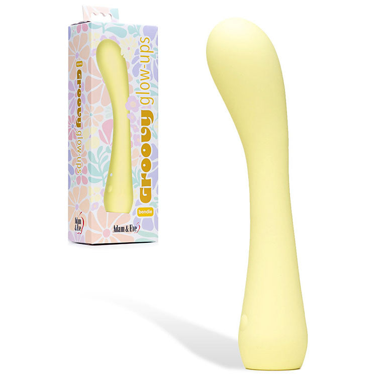 Adam & Eve GROOVY GLOW-UPS Bendie - 18.4 cm USB Rechargeable G-Spot Vibrator