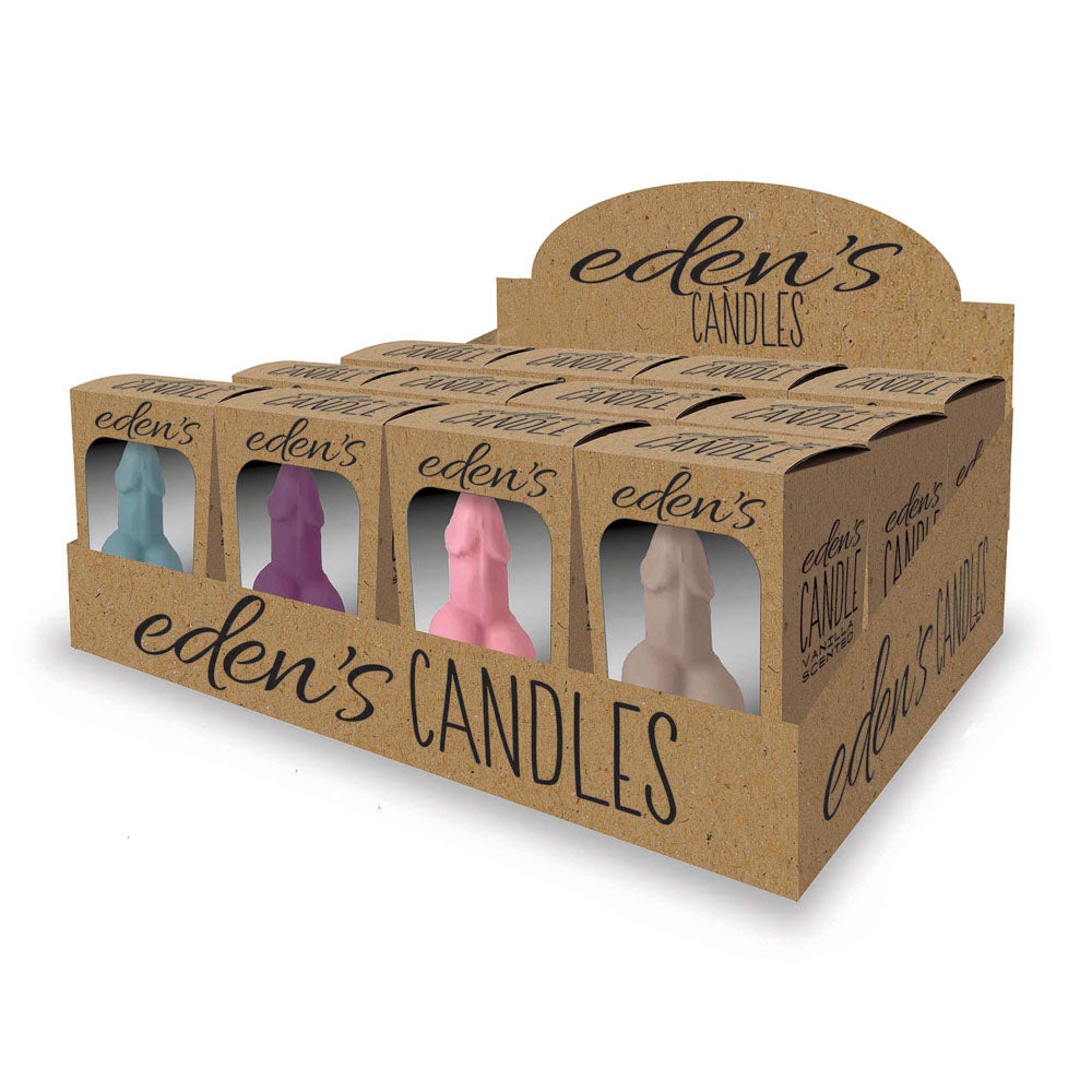 Eden's Candles Vagina - Vanilla - Display of 12 - Vanilla Scented Candles - Set of 12