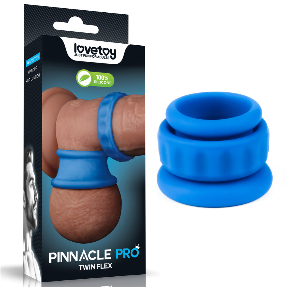 Pinnacle Pro Twin Flex - Cock & Balls Rings