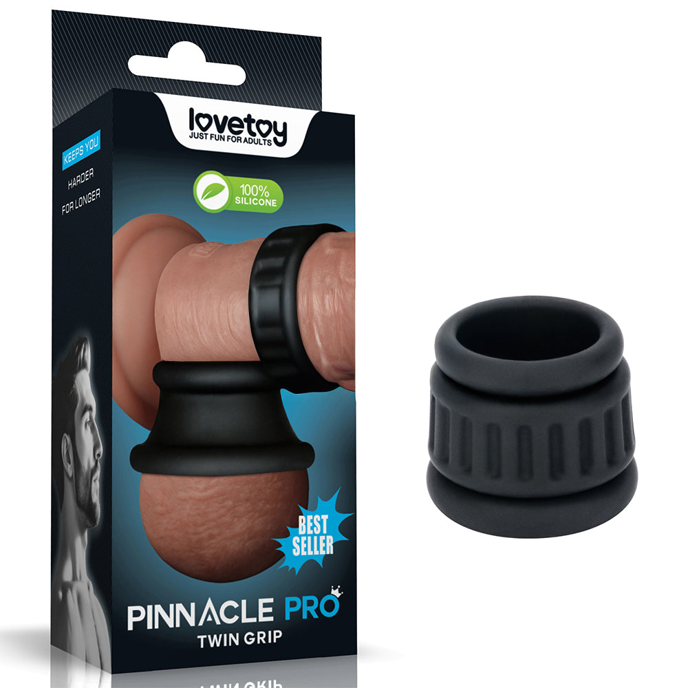 Pinnacle Pro Twin Grip Enhancer - Cock & Balls Ring