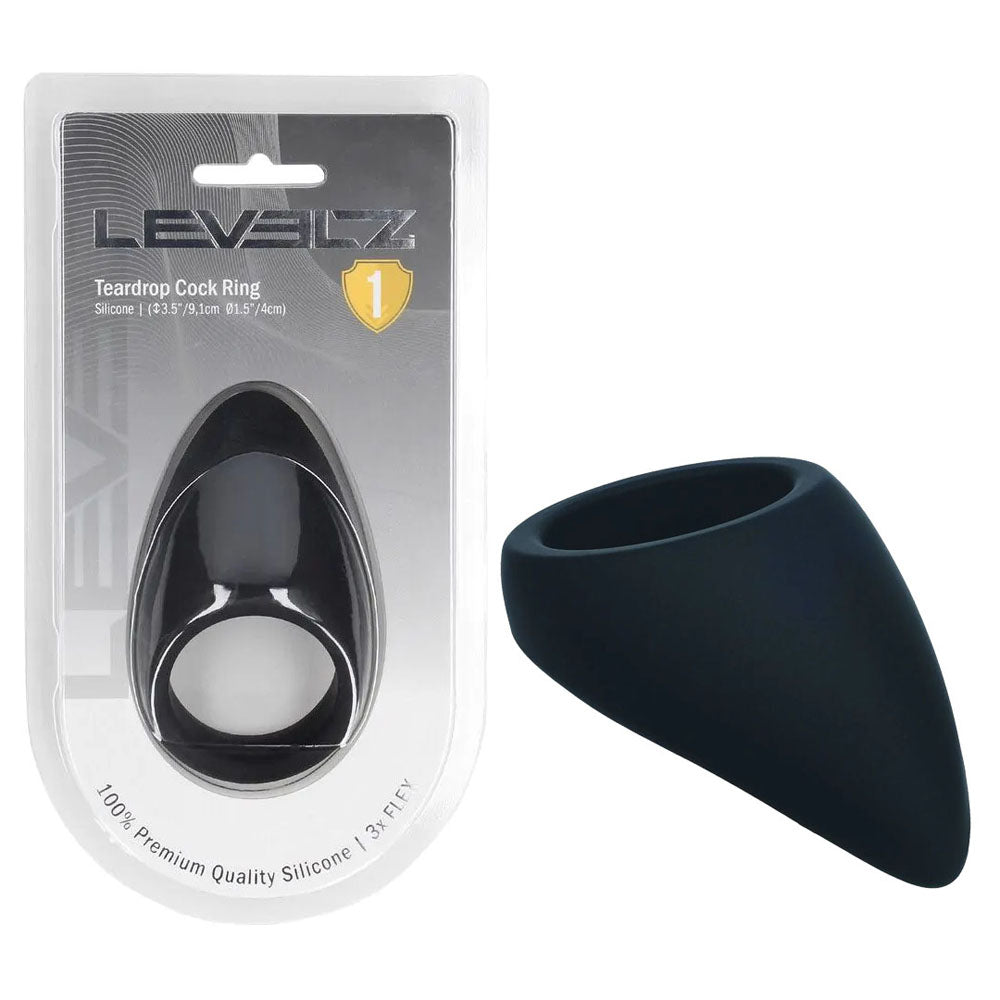LEVELZ Teardrop Silicone Cock Ring - - Cock Ring