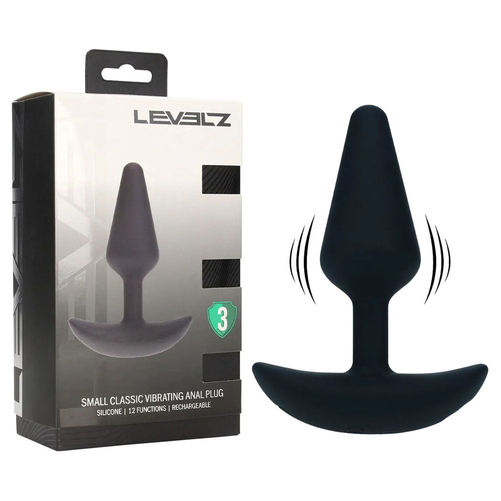 LEVELZ Classic Vibrating Silicone Anal Plug - Small - Small USB Rechargeable Butt Plug