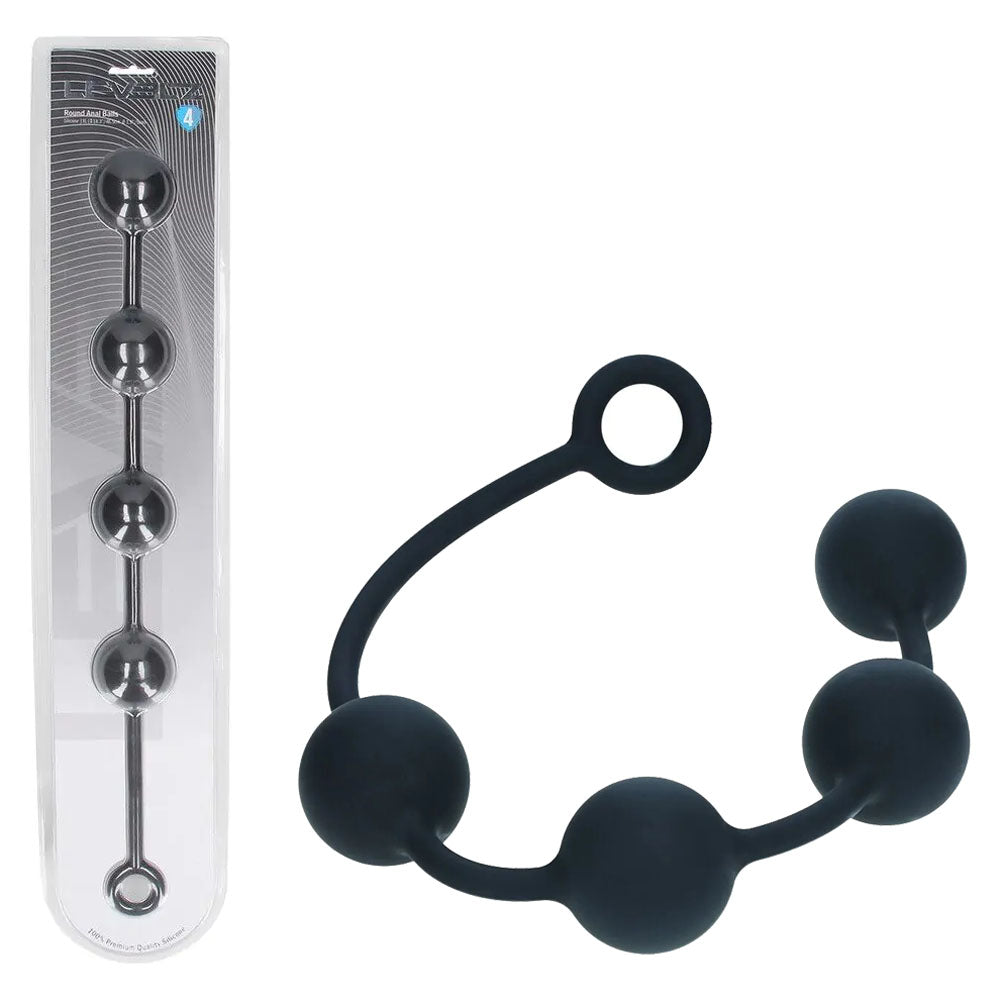 LEVELZ Round Anal Balls - XL - 50mm - 46.5 cm XL Anal Beads