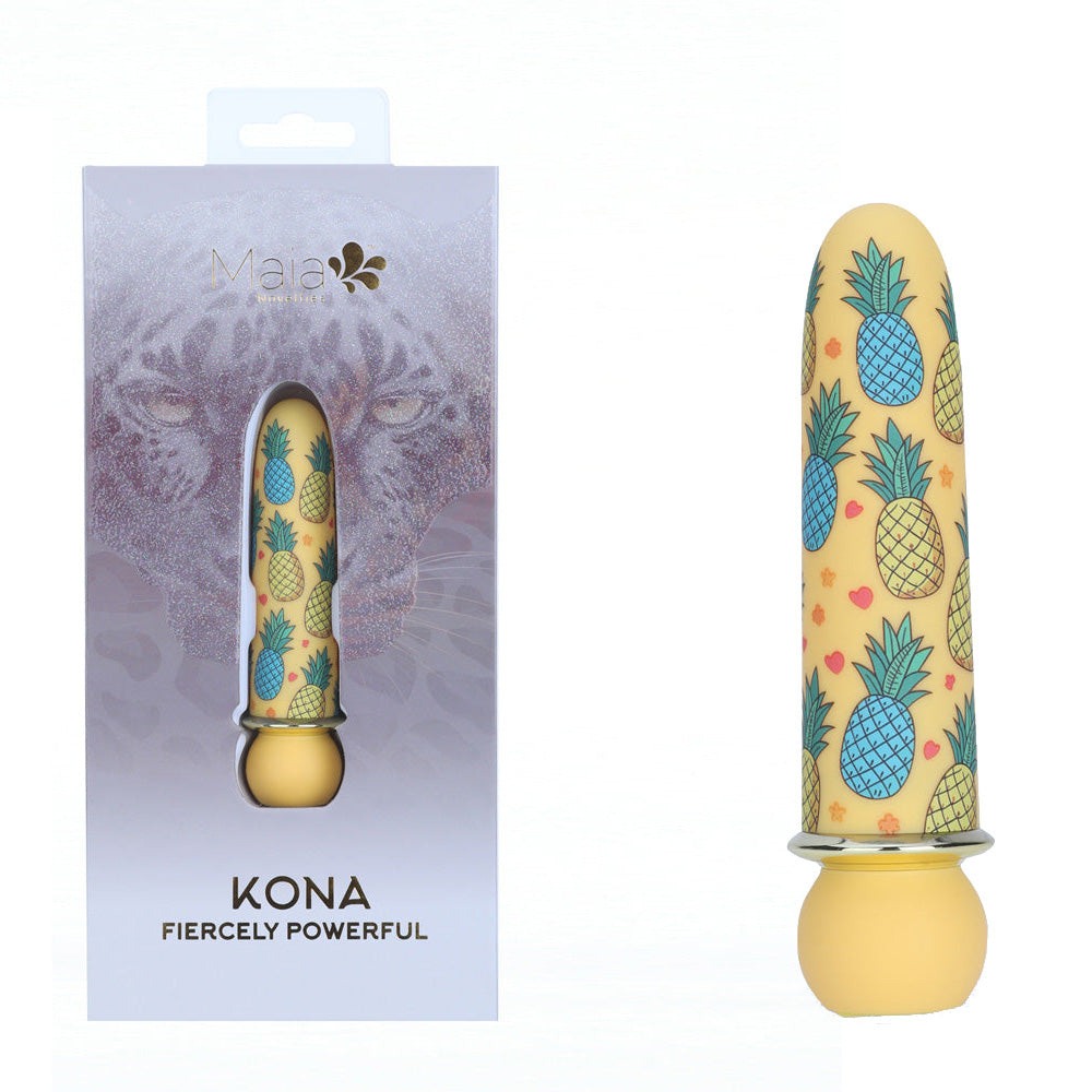Maia KONA - Pineapple 10 cm USB Rechargeable Powerful Bullet