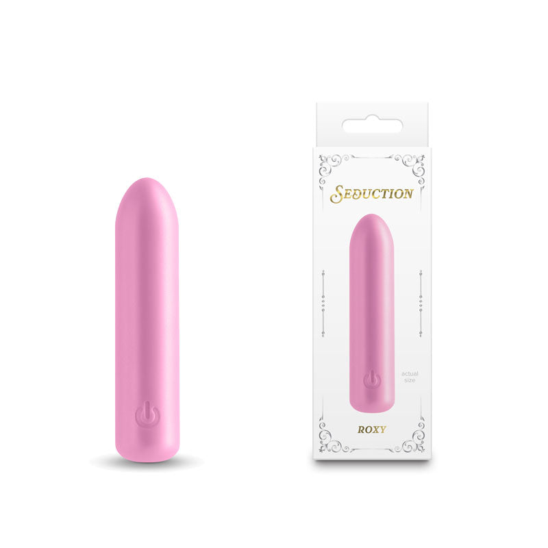 Seduction - Roxy - Metallic - Metallic 9 cm USB Rechargeable Vibrating Bullet