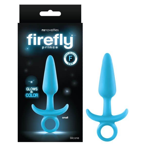 Firefly Prince - Glow-in-Dark 10.9 cm Small Butt Plug with Ring Bull