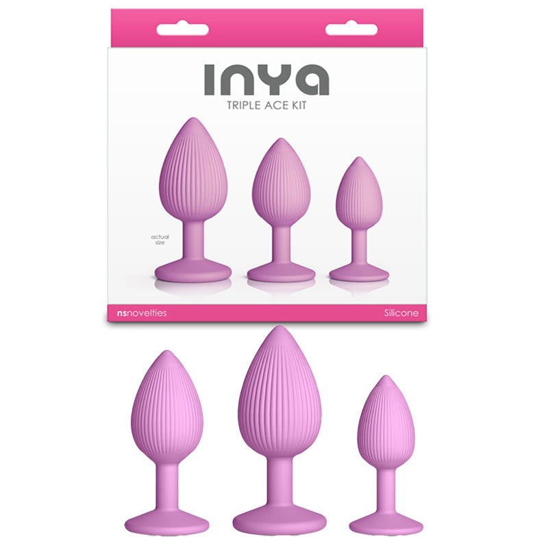 INYA Triple Ace Kit - Blush - Butt Plugs - Set of 3 Sizes