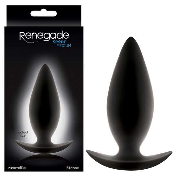Renegade - Spades - 10 cm (4'') Medium Butt Plug