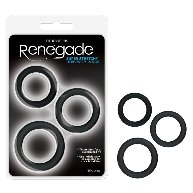 Renegade Diversity Rings - Cock Rings - Set of 3 Sizes