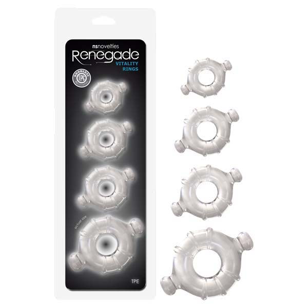Renegade Vitality Rings - Cock Rings - Set of 4 Sizes