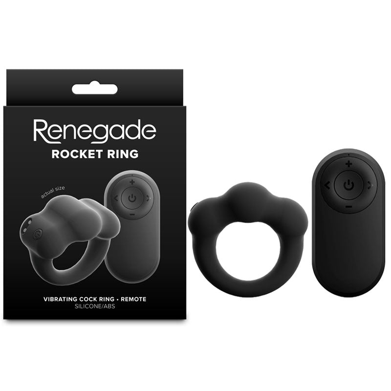 Renegade Rocket Ring - - USB Rechargeable Vibrating Cock Ring with Wireless Remote