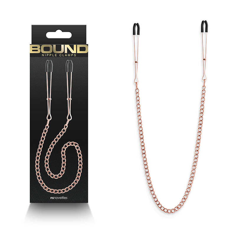 Bound Nipple Clamps - DC3 - - Nipple Clamps with Chain
