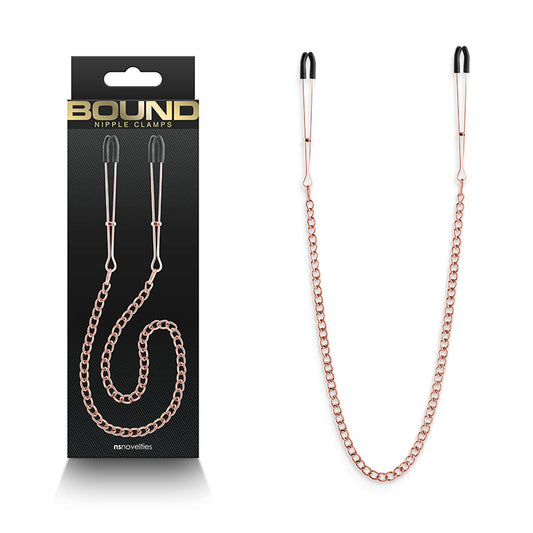 Bound Nipple Clamps - DC3 -  -  Nipple Clamps with Chain
