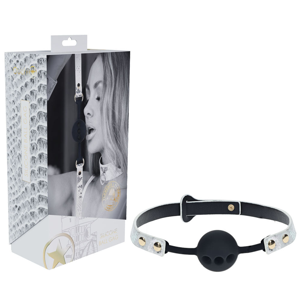 OUCH! Florence Collection - Silicone Ball Gag - Breathable Mouth Restraint