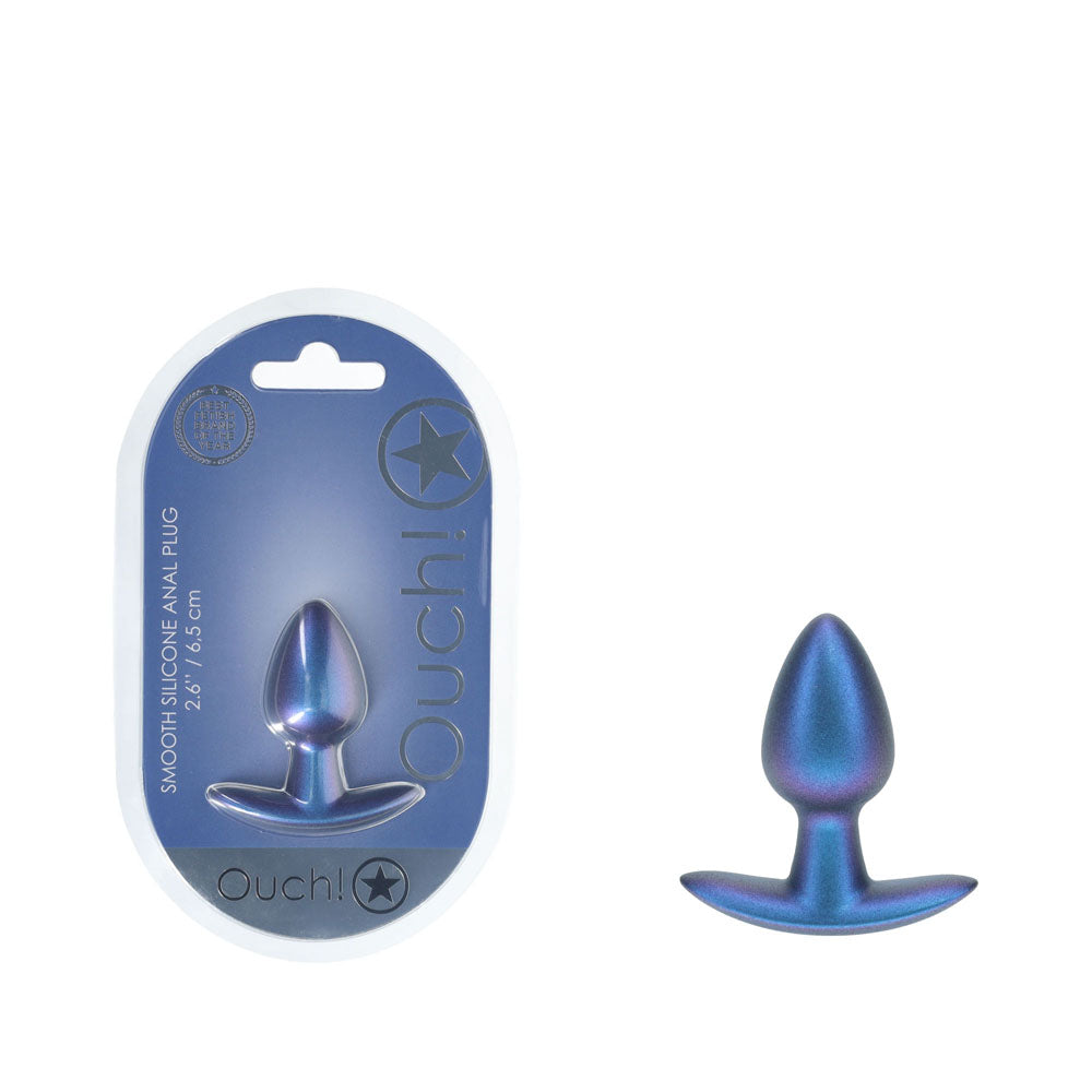OUCH! Anal Plug - Small - Metallic - Metallic 6.5 cm Small Butt Plug