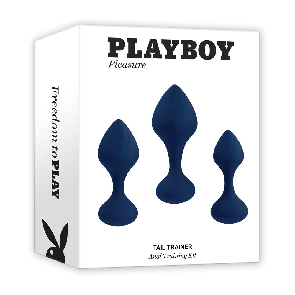 Playboy Pleasure TAIL TRAINER - Butt Plugs - Set of 3 Sizes