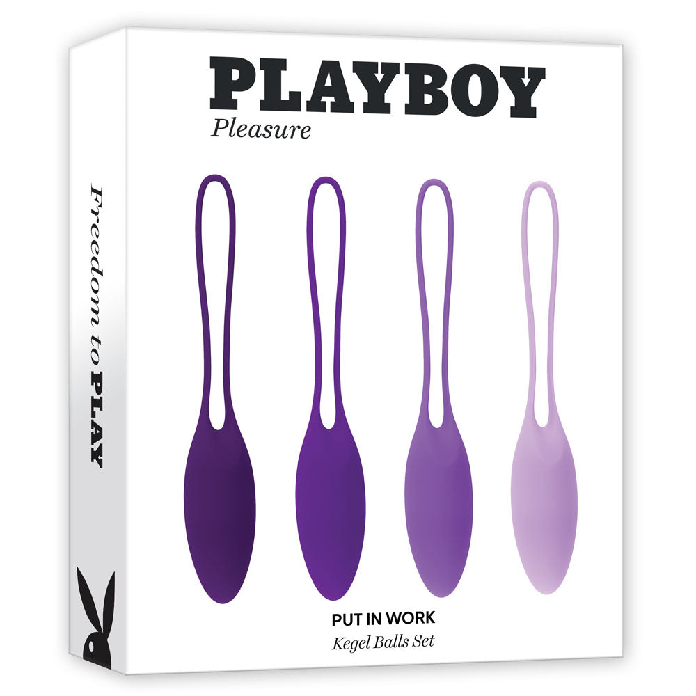 Playboy Pleasure PUT IN WORK - Kegel Ball Set - Set of 4