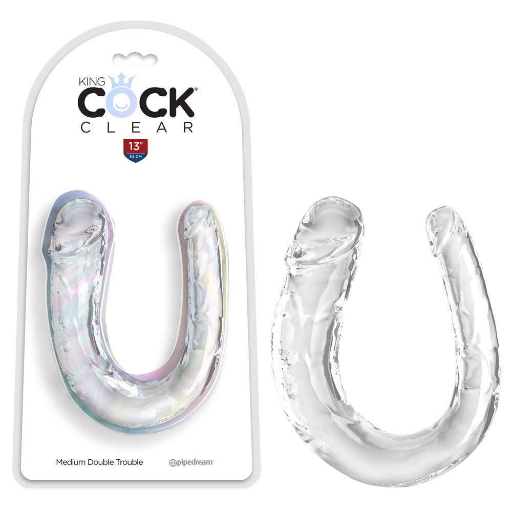 King Cock Medium Double Trouble - Medium Double Penetration Dong