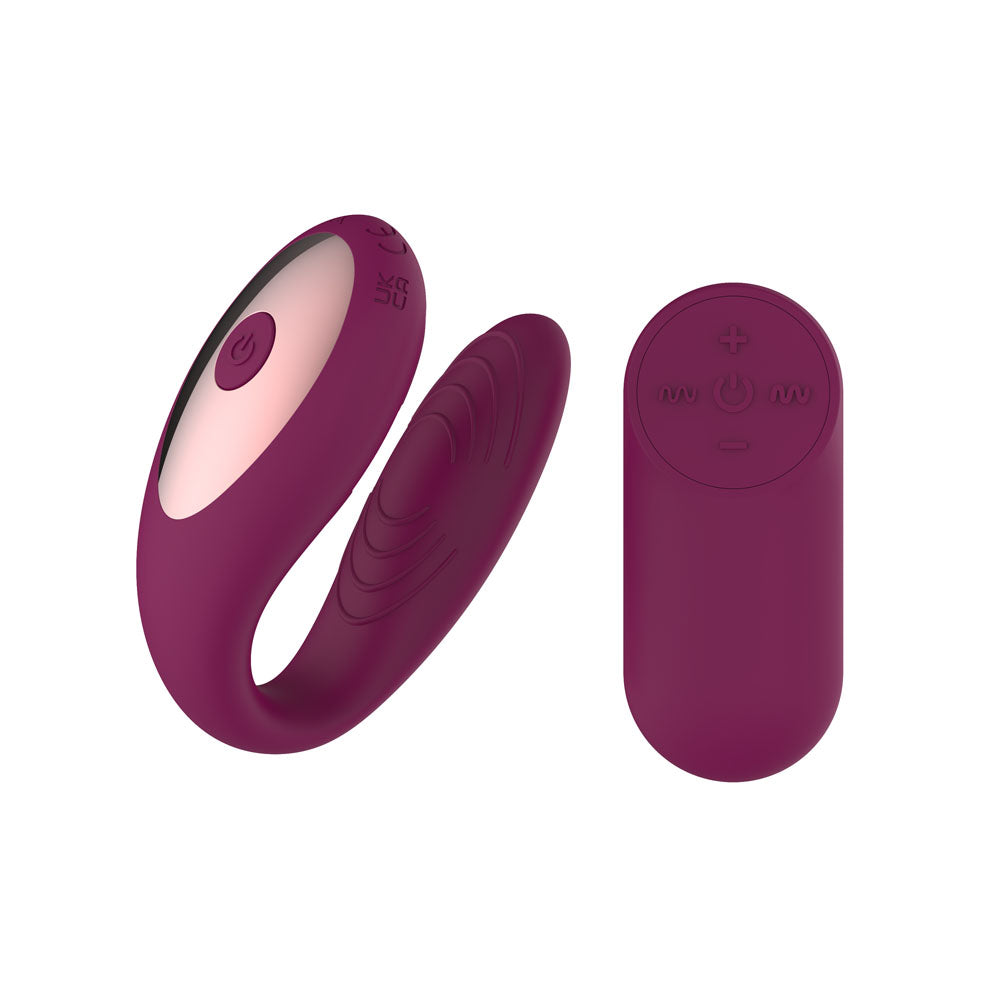Passion Play Couple Vibe with Remote Controller - USB Rechargeable Couples Vibrator with Wireless Remote