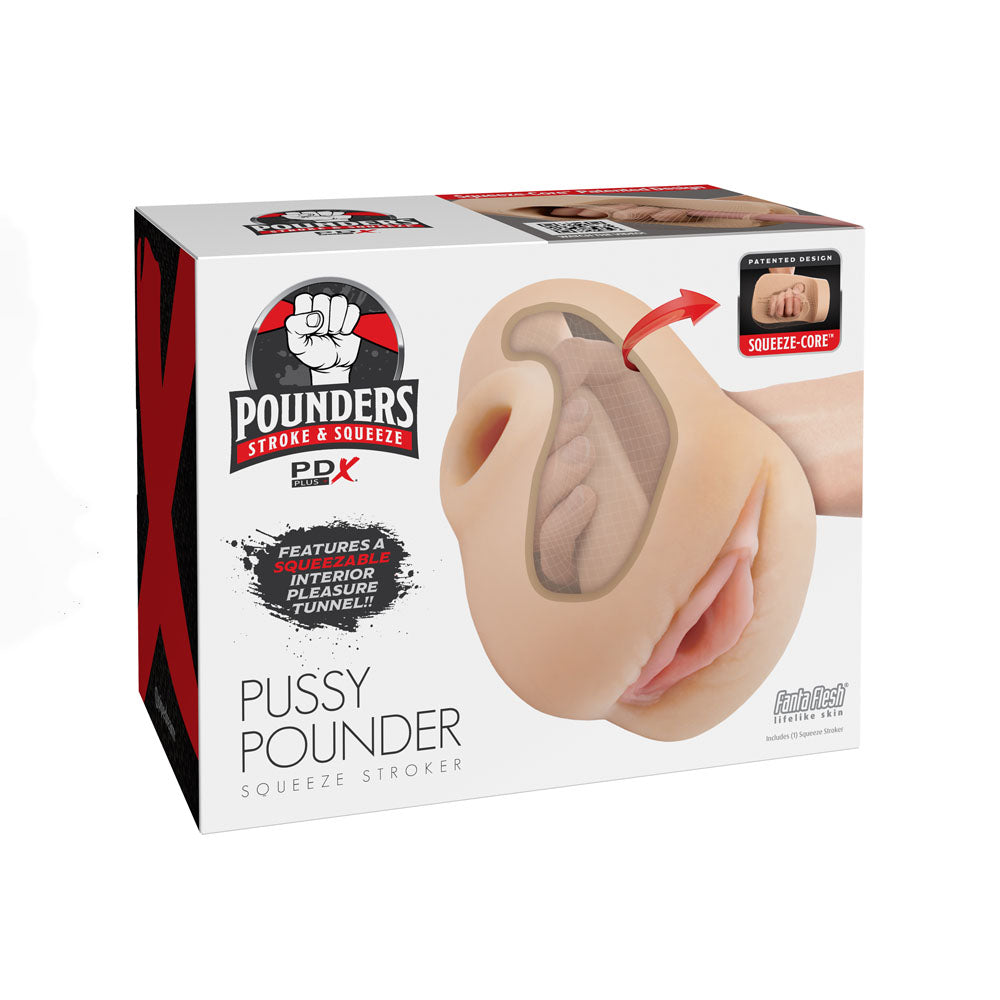 PDX Plus Pussy Pounder Squeeze Stroker - - Vagina Stroker