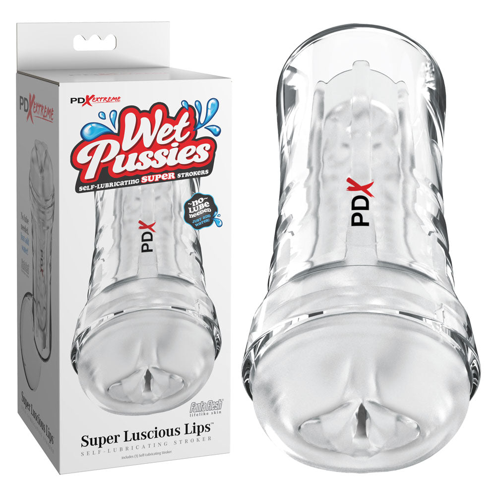 PDX Extreme Wet Pussies - Super Luscious Lips - - Self Lubricating Vagina Stroker