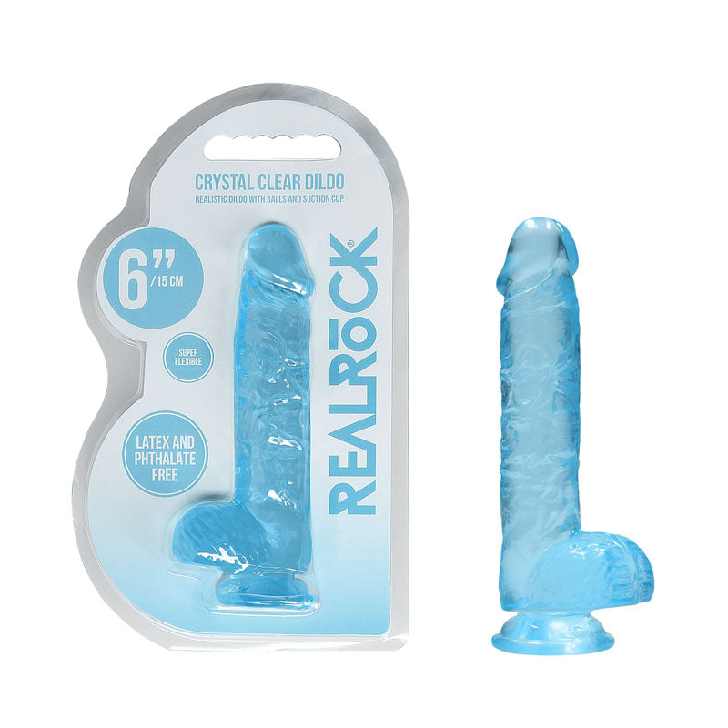 REALROCK 6'' Realistic Dildo With Balls -  15.2 cm Dong
