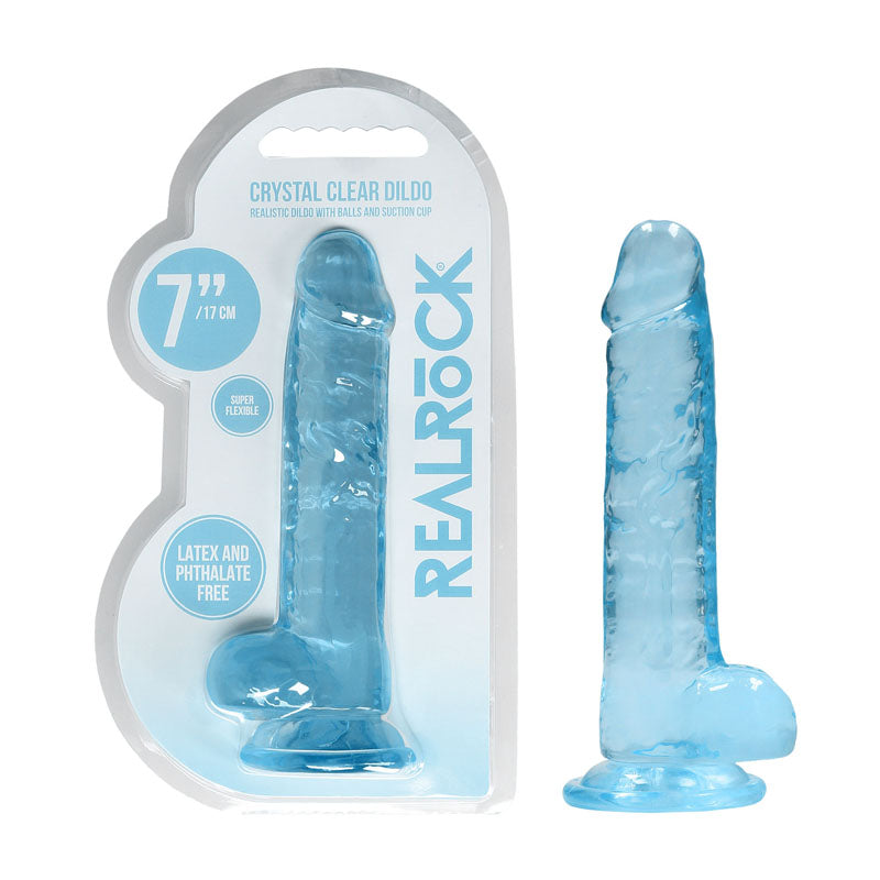 REALROCK 7'' Realistic Dildo With Balls - 17.8 cm Dong